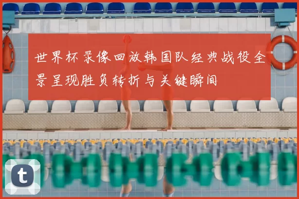 世界杯录像回放韩国队经典战役全景呈现胜负转折与关键瞬间